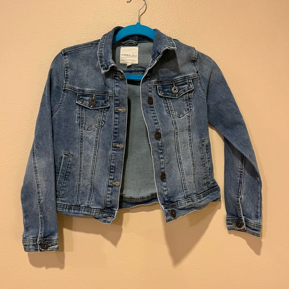 Copper Key Classic Blue Jean Jacket for Kids